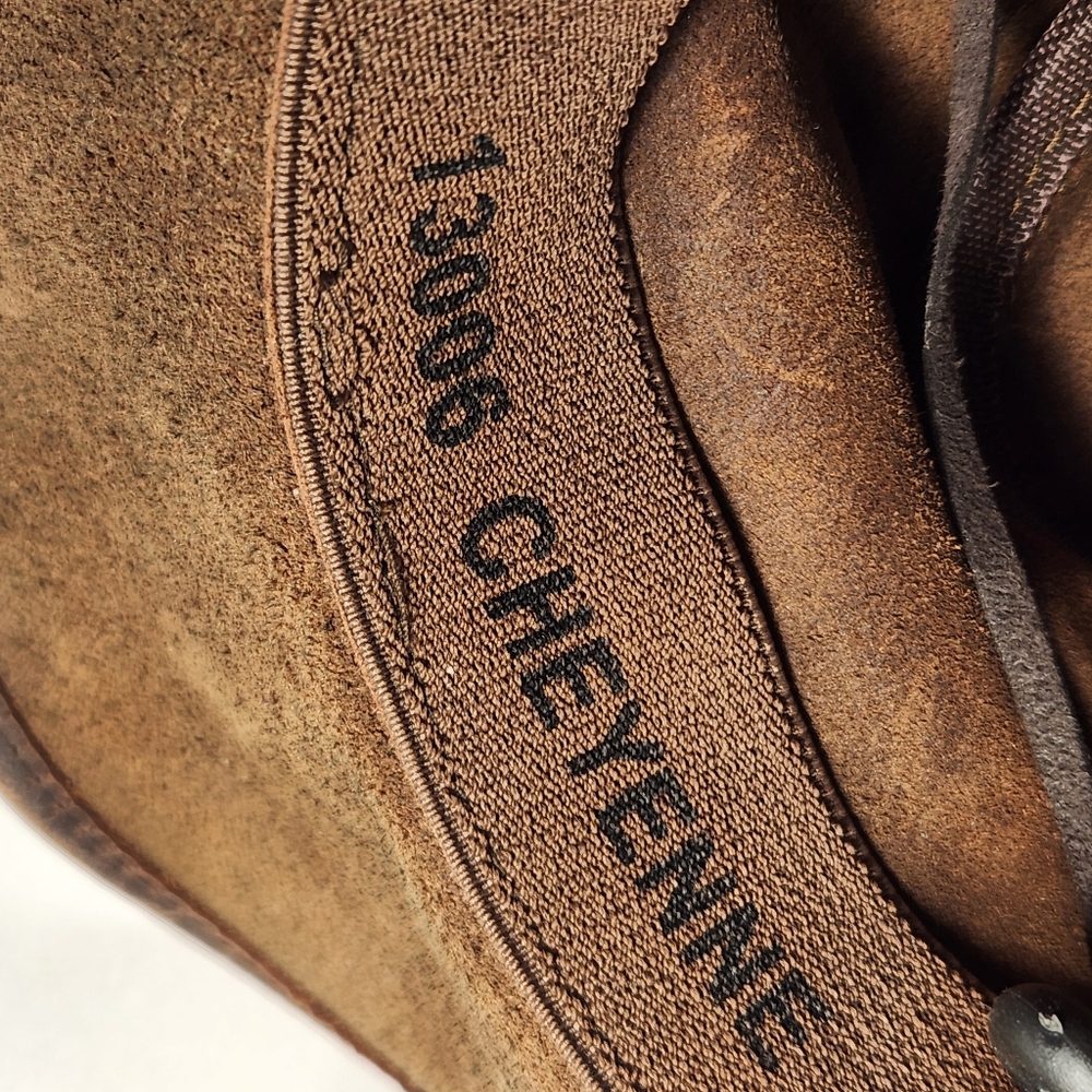 OUTBACK TRADING CO Cowboy Hat Men's Medium Brown Oiled Leather Cheyenne Western - Picture 10 of 12